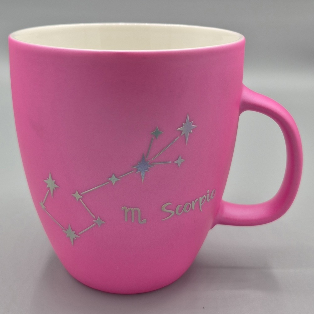 Modern Expressions Zodiac Coffee Mug Cup Scorpio‎ Pink Constellation
